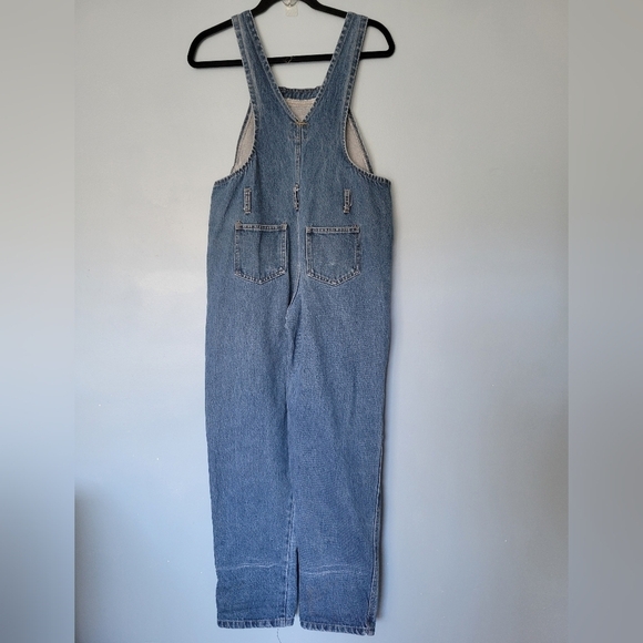 Vntg Viridiana Farm Bib Denim Overall Blue Size YOUTH Size 16 Adult XS-S? - Picture 2 of 13